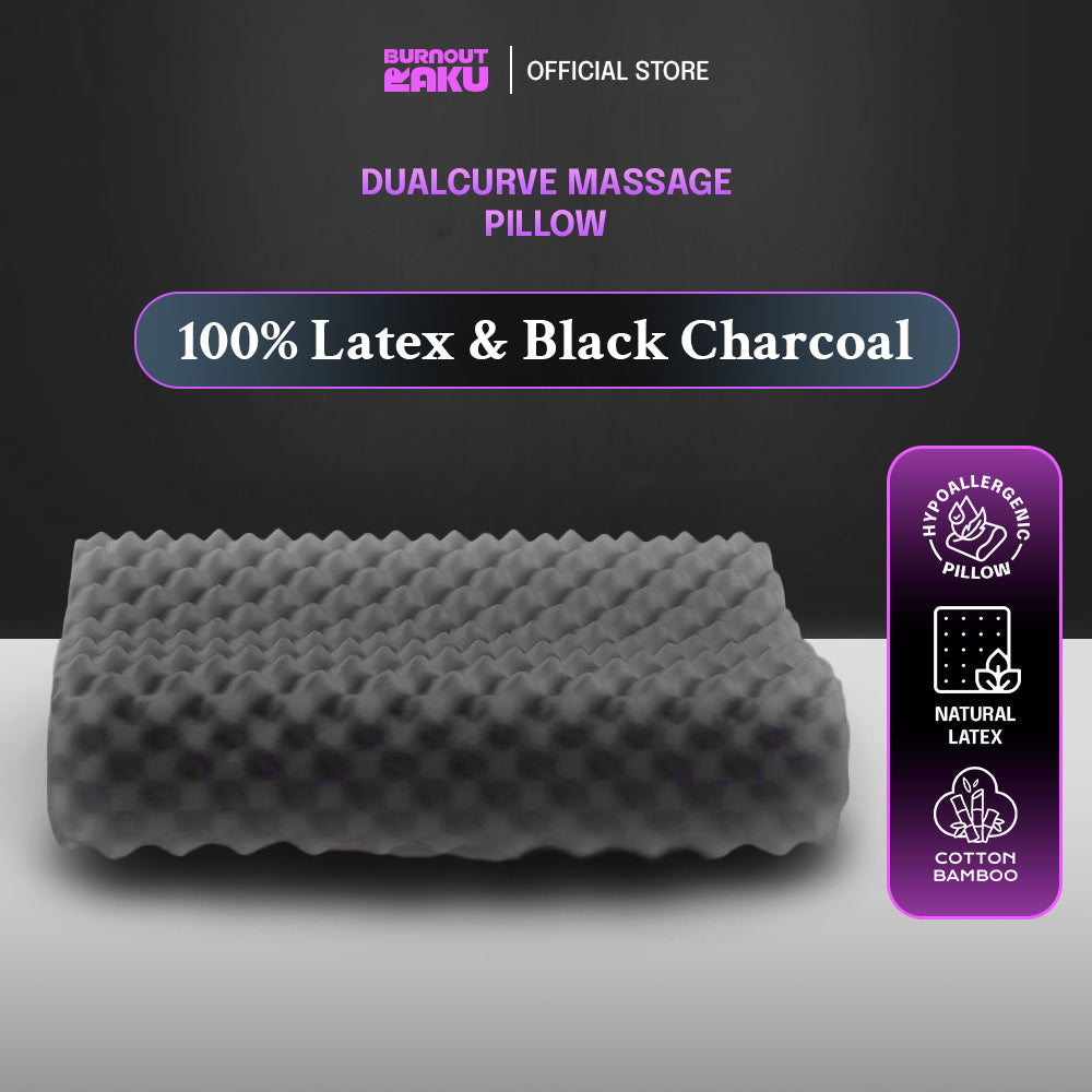 Burnout Raku 100% latex ergonomic pillow - Dualcurve Massages