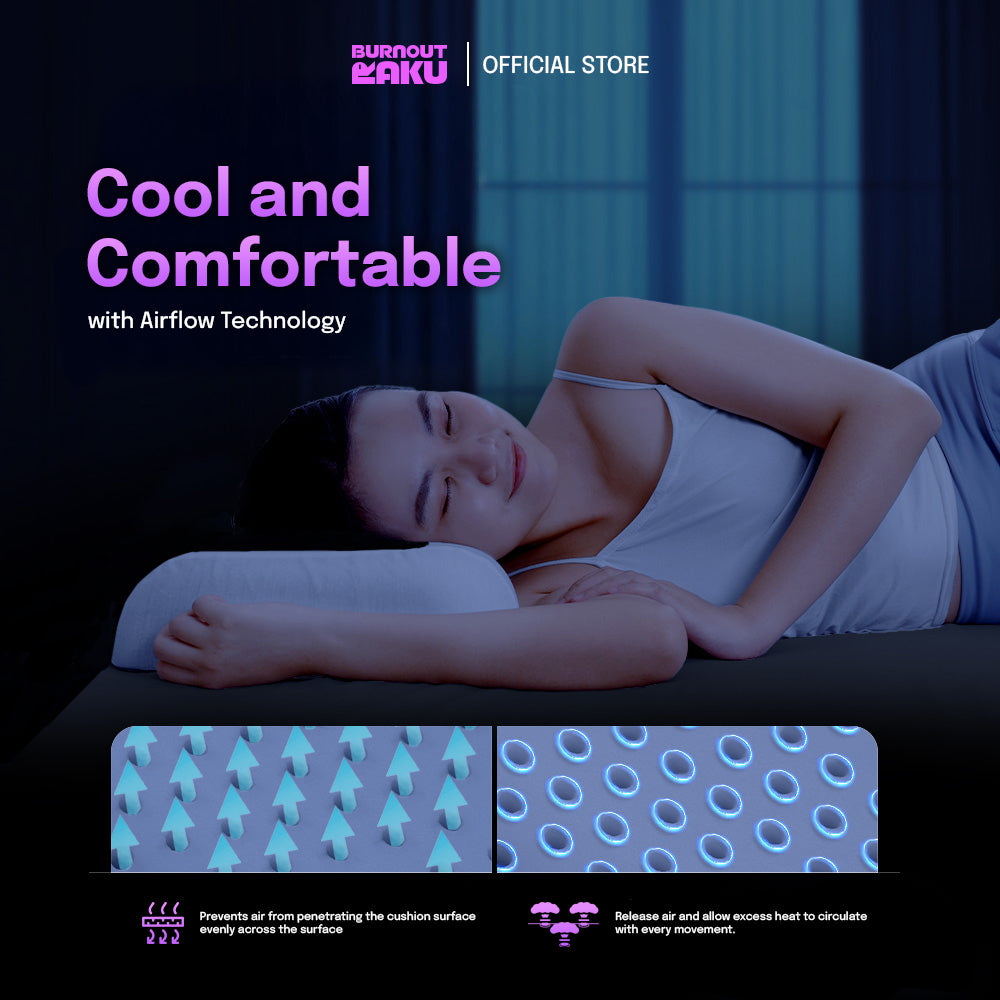 Burnout Raku 100% latex ergonomic pillow - Zencurve
